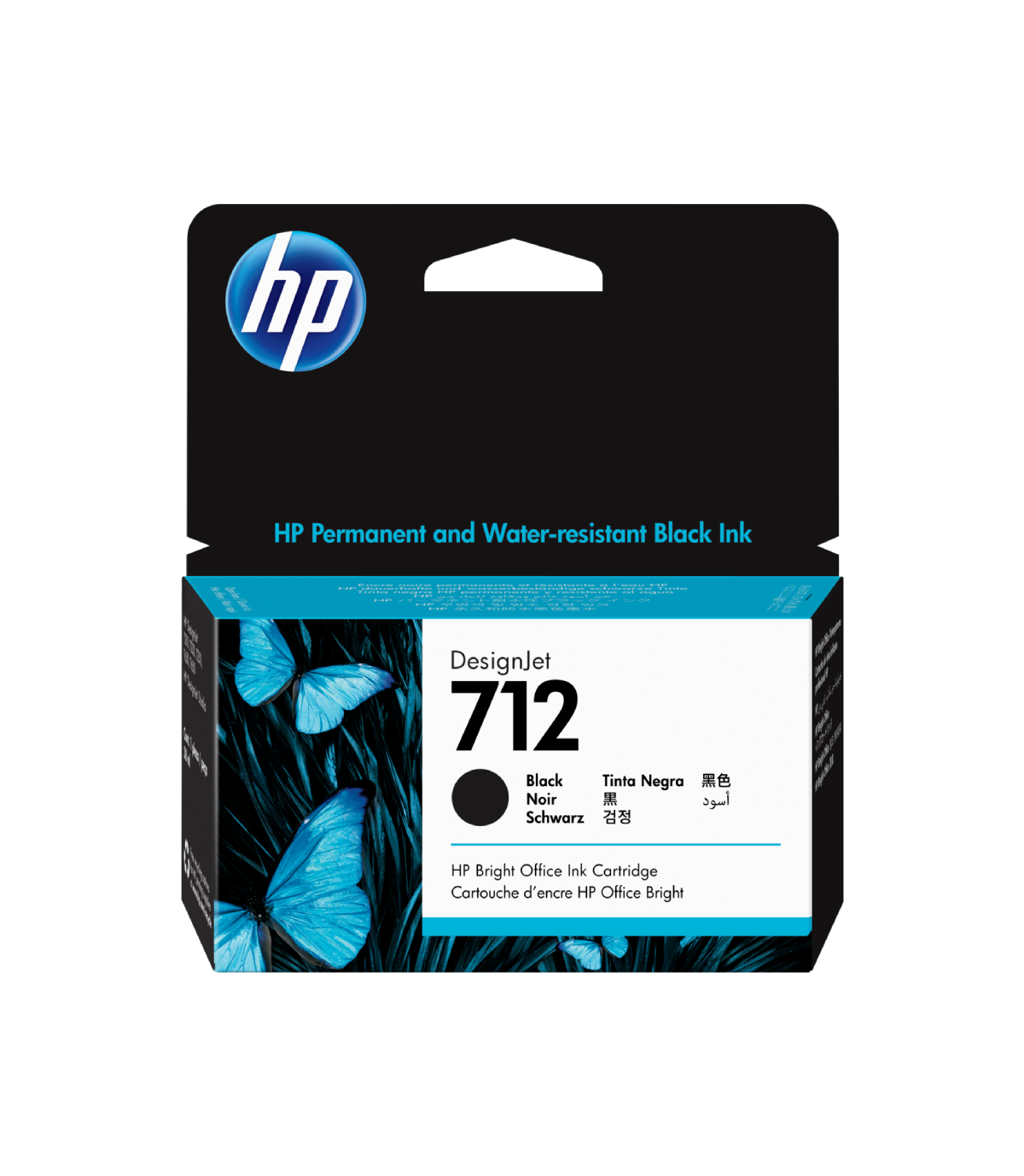 Cartridge HP DesignJet 712/T250/T620, Black, 80ml