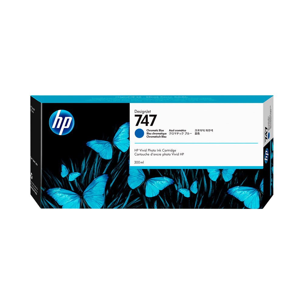 Cartridge HP DesignJet 747, Chromatic Blue, 300ml