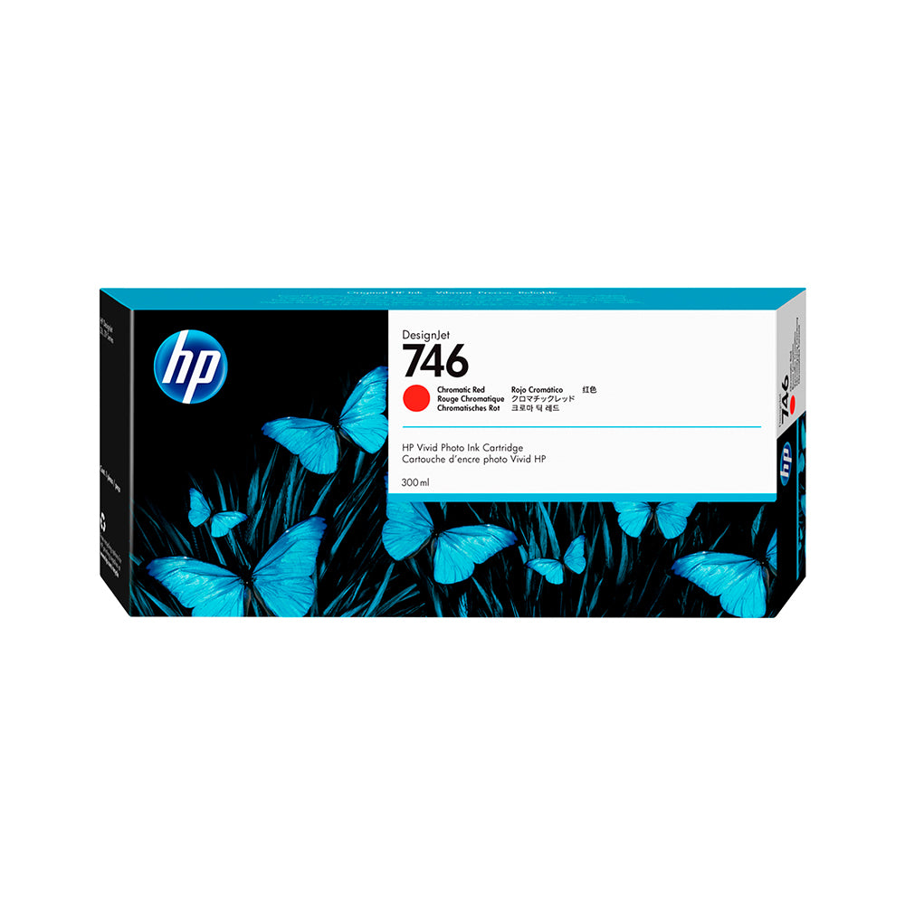 Cartridge HP DesignJet 746, Chromatic Red, 300ml