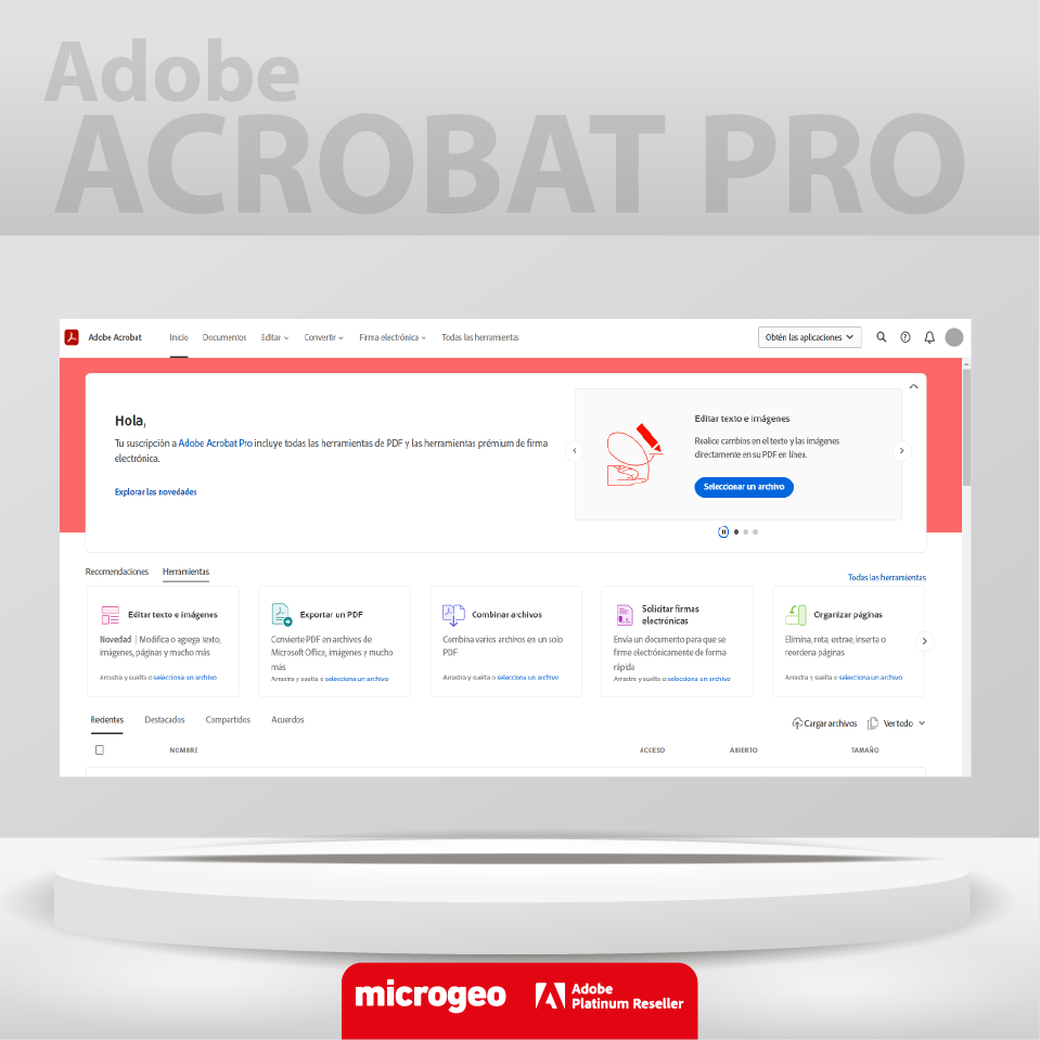 Acrobat Pro DC, suscripción anual, 1 usuario